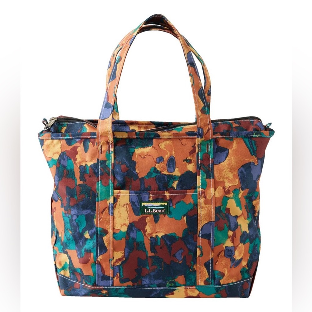 NWOT L.L Bean lightweight patterned tote